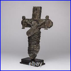 D513 Crucifix Vodou, Fon, Art Tribal, Art Premier, Art Africain, Bénin