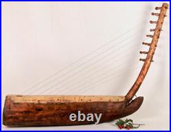 Début XXe Ancienne Harpe N'gombi Peuple Kwele Art Tribal GABON Musique AFRIQUE