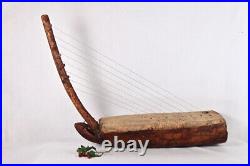 Début XXe Ancienne Harpe N'gombi Peuple Kwele Art Tribal GABON Musique AFRIQUE