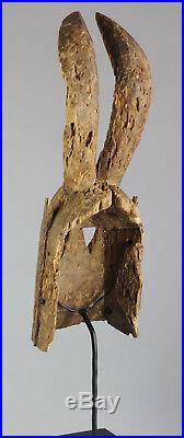 Dyommo Masque zoomorphe lièvre Dogon Mali Zoomorphic rabbit African Art Africain