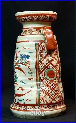 E belle paire vases pots anciens grès craquelé art Japon KUTANI 25cm3.3kg ++