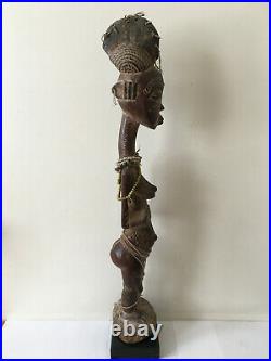 EXCEPTIONNEL grande et ancienne statue africaine Koulango (Cote d'ivoire)