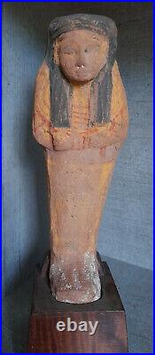 Egypte antique Shaouabti en terre cuite du nouvel empire (1570-1070 avant JC)