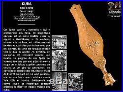 Exeptionnel rare ancien Kuba Afrique masque statue couteau