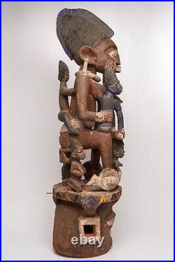 F034 Art Africain, Art Premier Africain, Masque Epa Yoruba, Nigeria