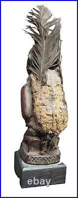 Fétiche Kongo Congo Vili Yombe Art Tribal Premier Africain Kunst agenouillé 20cm