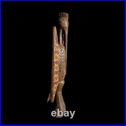 Figurine oiseau africain Senufo People sculptée à la main Home Décor