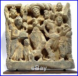 Frise Du Gandhara En Schiste Naissance De Bouddha 300 Ad Gandharan Schist Panel