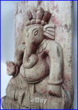 Ganesh Bois De Char Inde Du Nord
