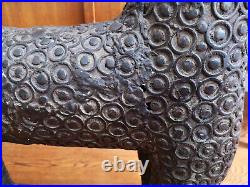 Grand Léopard Royal Bronze Bénin Nigéria Bini Edo Royaume D'ifé Art Tribal
