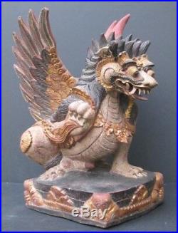 Grand Lion Singha en Bois, mythologie de BALI INDONÉSIE