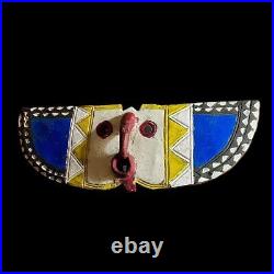 Grand faucon papillon africain Bwa Burkina Faso bobo en bois polychrome-G1083