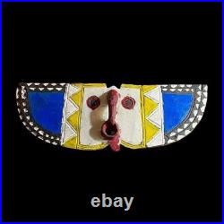 Grand faucon papillon africain Bwa Burkina Faso bobo en bois polychrome-G1083