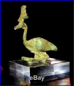 Ibis Egyptien En Bronze Ptolemaic 332/30 Bc Ancient Egyptian Bronze Ibis