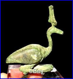 Ibis Egyptien En Bronze Ptolemaic 332/30 Bc Ancient Egyptian Bronze Ibis