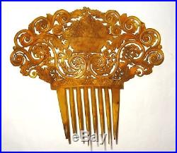 Important Peigne Diademe Periode Empire 1800 Ancient Comb Hair Diadem