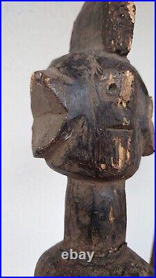 Imposante Statue Mumuye Figure, Nigeria, Tribal Art Africain