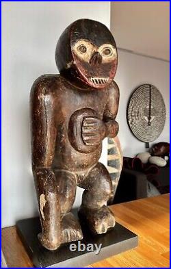 Impressionnante Sculpture De Singe Boulou/Bulu Art Tribal / Arts primitifs