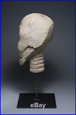 Impressionnante Vanité en pierre calcaire Mexique Tête de mort Skull