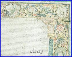 Italie Royaume de Naples & 2 Siciles Exceptionnel Parchemin Enluminé 1560/1580