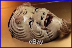 Japanese Noh Mask Kojo Made In Japan Antique Masque Japonais Tres Rare Tres Bien