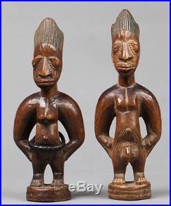 Jumeaux Ibeji Yoruba Oyo Igbuke du Nigeria Art Tribal Primitif d'Afrique