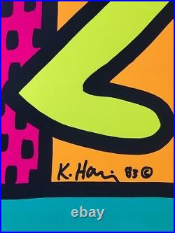 Keith Haring Montreux Jazz Festival 1983 Bleu