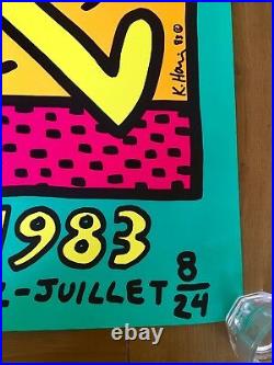 Keith Haring Montreux Jazz Festival 1983 Bleu