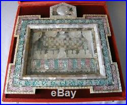 La Cene Jesus Tableau Diorama Nacre Sculptee Mosaique Et Olivier Jerusalem