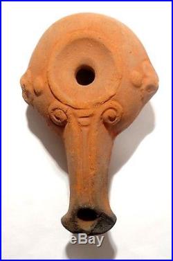 Lampe A Huile Grecque / Romaine 2° S. Avant Jc 200 Bc Ancient Greek Oil Lamp