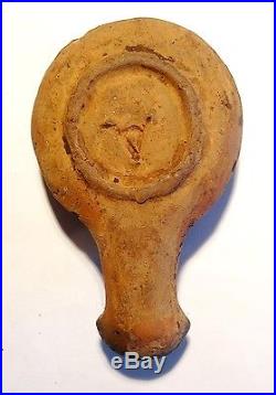 Lampe A Huile Romano-egyptienne -200 Bc Ancient Roman / Egyptian Oil Lamp