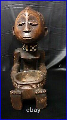 Luba Pot Rdc Zaïr Art Tribal Africaine Masque