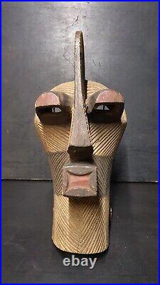 MASQUE SONGYE SONGWÉ CONGO ART TRIBAL AFRICAIN ANCIEN STATUETTE AFRICAINE 42cm