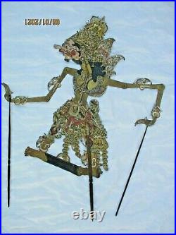 Marionnette wayang kulit silhouette theatre ombres figurine antique indonesien