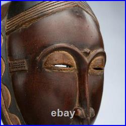 Masque Africain Ancien, Art Africain, Masque Yaouré, Baoulé, Côte D'ivoire -d152