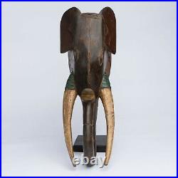 Masque Africain, Art Ancien Premier Africian, Masque Elephant Gouro, Rci D125