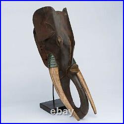 Masque Africain, Art Ancien Premier Africian, Masque Elephant Gouro, Rci D125