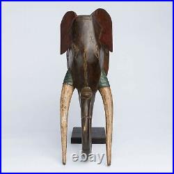 Masque Africain, Art Ancien Premier Africian, Masque Elephant Gouro, Rci D126