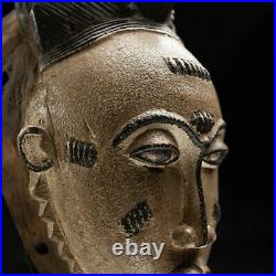 Masque Africain, Art Tribal Ancien Africain, Masque Baoulé, Rci D168