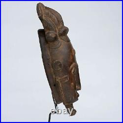 Masque Africain, Art Tribal Ethnique Africain, Masque Baoulé Rci D133