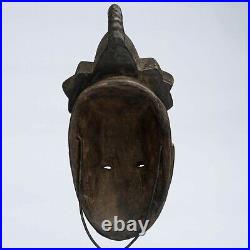 Masque Africain, Art Tribal Ethnique Africain, Masque Baoulé Rci D135