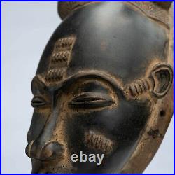 Masque Africain, Art Tribal Ethnique Africain, Masque Baoulé, Rci D136