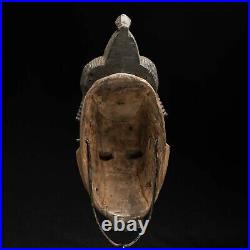 Masque Africain, Art Tribal Ethnique Africain, Masque Baoulé, Rci D149