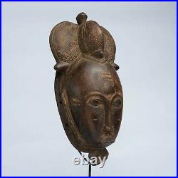 Masque Africain, Art Tribal Ethnique Africain, Masque Baoulé, Rci D150