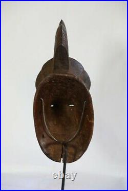 Masque Africain, Art Tribal Premier Africain, Masque Baoule, Baule Mask D119c