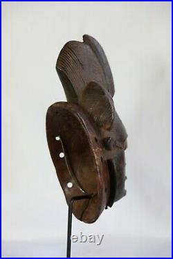 Masque Africain, Art Tribal Premier Africain, Masque Baoule, Baule Mask D119c