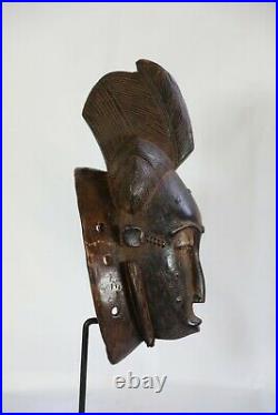 Masque Africain, Art Tribal Premier Africain, Masque Baoule, Baule Mask D119c