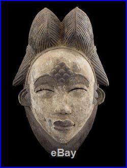 Masque Africain Punu Pounou Gabon Art Africain -piece Ancienne-af1266