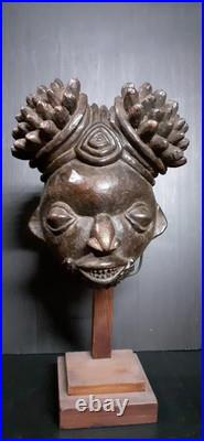 Masque Bamileke Art Tribal Africain Ancien Statuette Africaine Masque Afrique