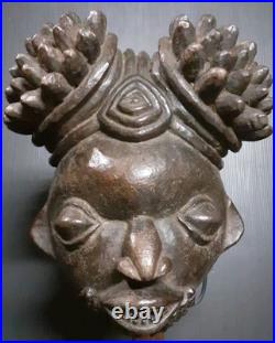 Masque Bamileke Art Tribal Africain Ancien Statuette Africaine Masque Afrique